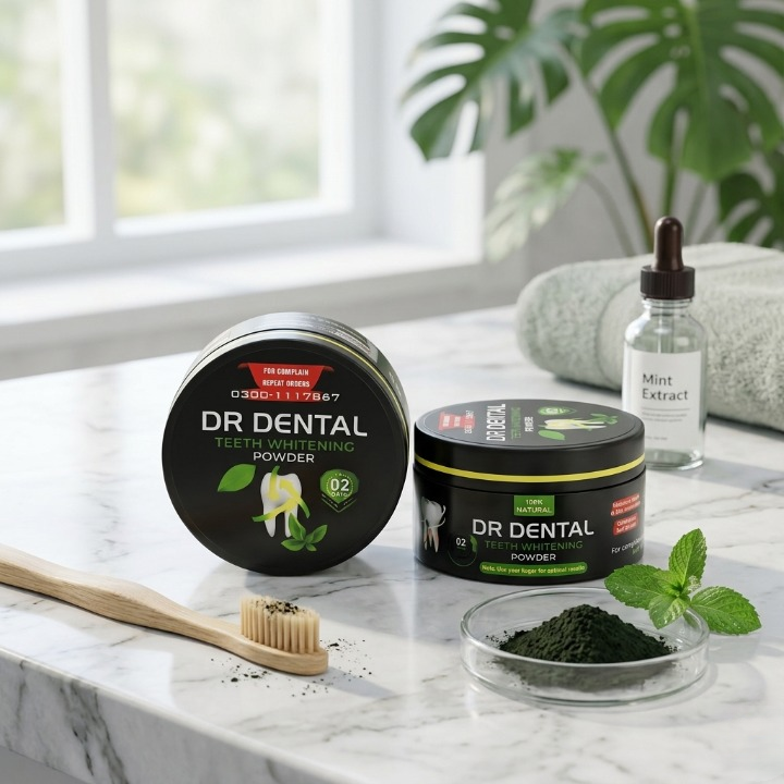 Dr. Dental Teeth Whitening Powder | 100% Natural Herbal Formula 50g