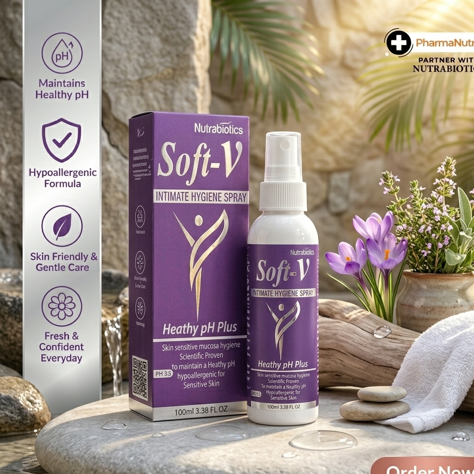 Soft V Intimate Hygiene Spray Healthy PH Plus 100ml l